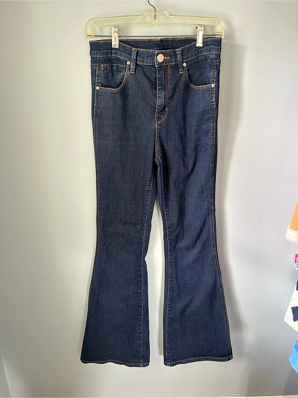 BDG Morrison High Rise Flare Jeans Blue Waist 27W